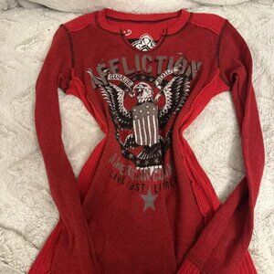 red affliction sweater